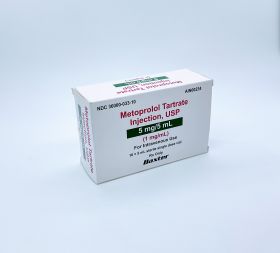 METOPROLOL TARTRATE INJ VL 5MG/5ML
