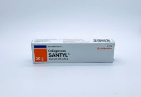 SANTYL Collagenase Clostridium Hystoliticum/White Petrolatum 250 Units/Gram Ointment Tube 30/GRAMS