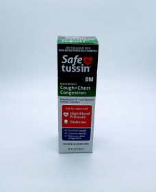SAFETUSSIN DM DAY TIME COUGH SYRUP MINT 4OZ (118ML)