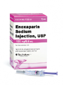 ENOXAPARIN SODIUM PREFILLED SYRINGE. 120MG/0.8ML