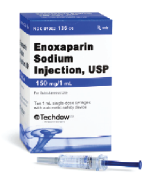 ENOXAPARIN SODIUM PREFILLED SYRINGE. 150MG/1ML