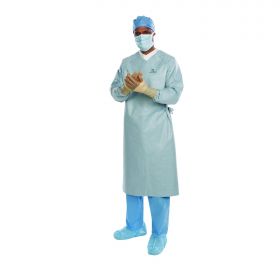 Surgical Gown Aero Chrome XL Silver NonSterile AAMI Level 4 Disposable