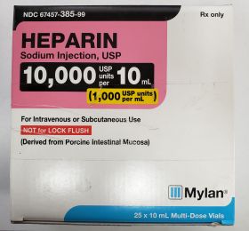 HEPARIN SODIUM INJ, USP MDV 1000 USP/ML 10ML