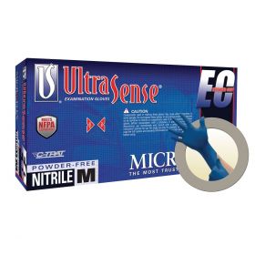 Gloves, Medium, Ultrasense EC, Nitrile, Exam, Not Chemo Approved, Powder-Free, Case