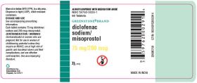 DICLOFENAC SODIUM MISOPROSTOL TAB 75MG/200MCG