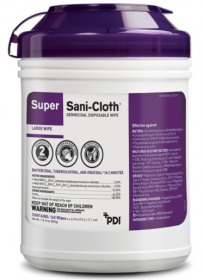 Super Sani-Cloth Surface Disinfectant, Premoistened Germicidal Wipe, NonSterile, Disposable Alcohol Scent PDI
