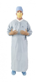 Gown with Towel Aero Chrome Adult XL Silver Sterile AAMI Level 4 (30/case) Halyard MFG# 44674