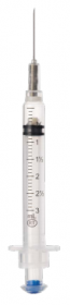 VanishPoint Tuberculin Syringe with Needle, Retractable Needle, Attached Needle, Fixed Needle Tip, Sterile, Single Use, 25 Gauge 1 Inch 1mL