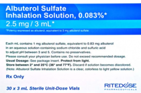 ALBUTEROL SULFATE INHALATION SOLUTION 0.083% SDV 2.5MG/3ML