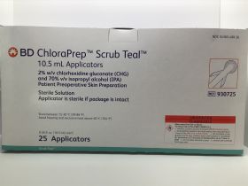 Prep Solution ChloraPrep™ Scrub Teal™ 10.5mL Applicator 2% / 70% Strength CHG (Chlorhexidine Gluconate) / Isopropyl Alcohol