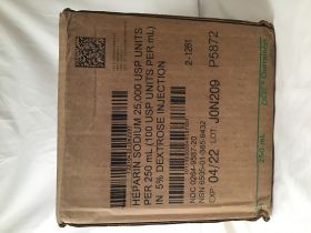 HEPARIN SODIUM PORCINE 0.9% SODIUM CHLORIDE PRESERVATIVE FREE FLEXIBLE BAG MFG# P8721, 500ML