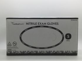 Gloves, Small, Nitrile, 3.7 Mil, Powder-Free, Latex-Free, Blue, Chemo Tested, N250, Box