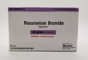 ROCURONIUM BROMIDE INJ MDV MFG# RCM0050, 50MG 5ML