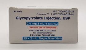 GLYCOPYRROLATE INJ, USP VIAL .4MG 2ML