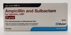 AMPICILLIN AND SULBACTAM FOR INJ, USP 3G/VL