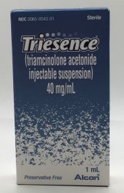 TRIESENCE TRIAMCINOLONE ACETONIDE PRESERVATIVE-FREE SDV 40MG/ML 1ML