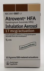 ATROVENT HFA 200 INHALATION AEROSOL 12.9G/200 METERED ACTUATIONS