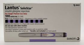 LANTUS SOLOSTAR INSULIN GLARGINE INJ, PREFILLED PENS 100 UNITS/ML 3ML