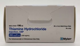 THIAMINE HYDROCHLORIDE INJ, USP MDV 100MG/ML 2ML