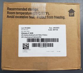 CLINIMIX-E 5/20 SULFITE-FREE (5% AMINO ACID WITH ELECTROLYTES IN 20% DEXTROSE WITH CALCIUM) INJ CLARITY DUAL CHAMBER CONTAINER MFG# 2B7722, 2000ML