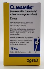 CLAVAMOX DROPS 15ML NADA #55-101