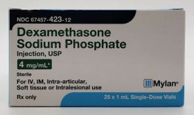 DEXAMETHASONE SODIUM PHOSPHATE INJ, USP SDV 4MG/ML 1ML