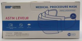 Everwin Precision ASTM Level 3 Procedure Mask - Earloop - 50 Count Box