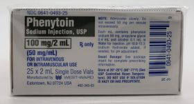 PHENYTOIN SODIUM INJ, USP SDV 50MG/ML 2ML