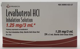 LEVALBUTEROL HCI INHALATION SOLUTION 1.25/3ML