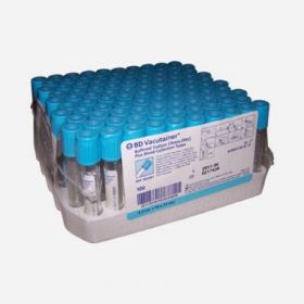 BD Vacutainer® Plus Venous Blood Collection Tube Coagulation Tube Sodium Citrate Additive 13 X 75 mm 2.7mL Light Blue BD Hemogard™ Closure Plastic Tube