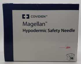 Magellan Hypodermic Needle, Sliding Safety, Sterile, Single Use, 18 Gauge 1 1/2 Inch Length