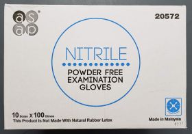 Gloves, Small, ASAP Nitrile, Exam, Powder-Free, Textured Fingertip, Beaded Cuff, ASTM D6319, Blue, Case