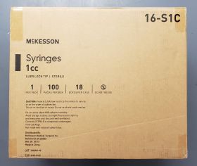 Tuberculin Syringe 1mL Blister Pack Luer Lock Tip Without Safety