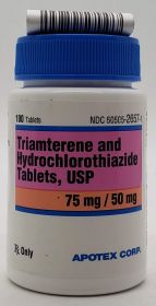 TRIAMTERENE HYDROCLOROTHIAZIDE TAB 75MG/50MG