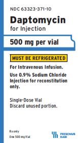 DAPTOMYCIN INJ SDV 500MG 10ML