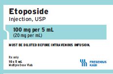 ETOPOSIDE INJ, USP MDV 100MG 5ML