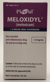 MELOXIDYL (MELOXICAM) ORAL SUSPSION (NOT FOR USE IN HUMANS) 1.5MG/ML 32ML