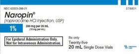 NAROPIN HCI INJ, USP SDV 1% 10MG/ML 20ML