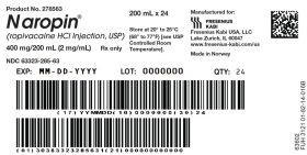 NAROPIN HCI INJ, USP FLEXBAG 2MG/ML 200ML