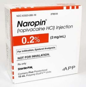 NAROPIN HCI INJ, AMPULE STERILE-PAK 0.2% 20MG/ML 10ML