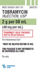 TOBRAMYCIN INJ, USP PHARMACY BULK PACKAGE 40MG/ML 50ML