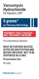 VANCOMYCIN HYDROCHLORIDE INJ, USP PRESERVATIVE-FREE PHARMACY BULK PACKAGE 5GM