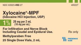 XYLOCAINE-MPF INJ, USP SDV 1% 2ML