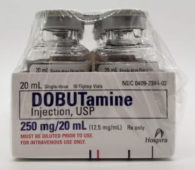 DOBUTAMINE INJ, USP FLIPTOP SDV 250MG 20ML