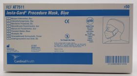 Nonsterile Pleated Procedure Earloop Mask Level 1 Blue One Size Fits Most