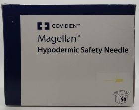 Magellan Hypodermic Needle, Sliding Safety, Sterile, Single Use, 20 Gauge 1 1/2 Inch Length