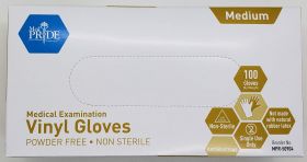 Gloves, Medium, Vinyl, Exam, Box