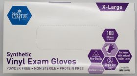 Gloves, XL, Synthetic Vinyl, Medical, Exam, Box