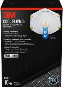 Mask 3M Particular Respirator Industrial N95 Cup Elastic Strap Small White NonSterile (160/case) 3M MFG# 8511S