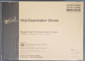 Gloves, XL, Vinyl, Exam, Non-Sterile, Powder-Free, Case